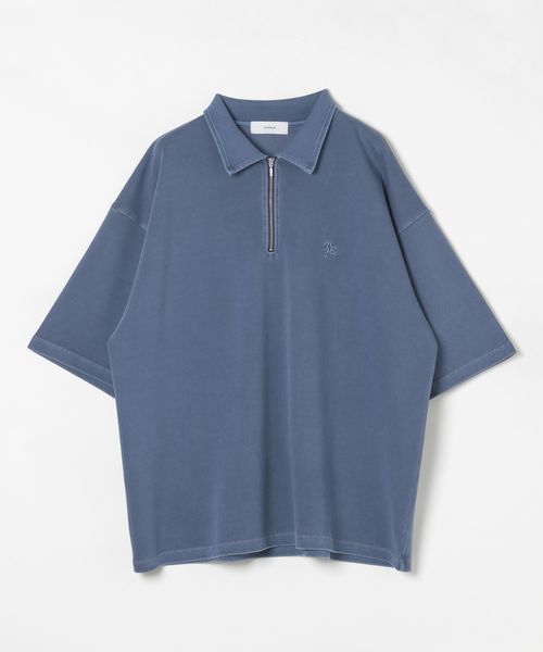 RAGEBLUE ピグメント加工/ダンボールハーフジップTシャツ ネイビー L メンズインナー レイジブルー 499195 and ST アンドエスティ(旧ドットエスティ) RAGEBLUE ピグメント加工/ダンボールハーフジップTシャツ ネイビー L メンズインナー レイジブルー 499195 and ST アンドエスティ(旧ドットエスティ)