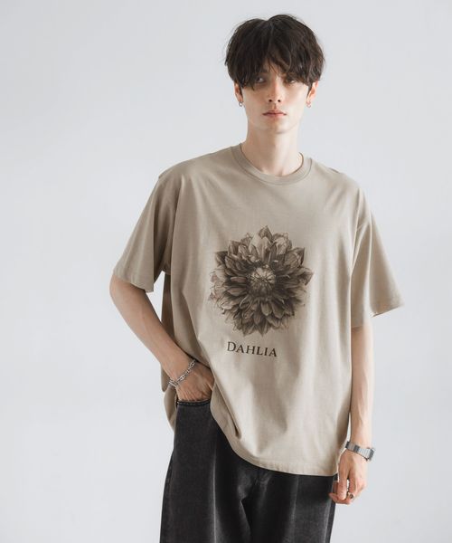 RAGEBLUE ボタニカルアート/プリントTシャツ ライトベージュ M メンズインナー レイジブルー 525628 and ST アンドエスティ(旧ドットエスティ) RAGEBLUE ボタニカルアート/プリントTシャツ ライトベージュ M メンズインナー レイジブルー 525628 and ST アンドエスティ(旧ドットエスティ)