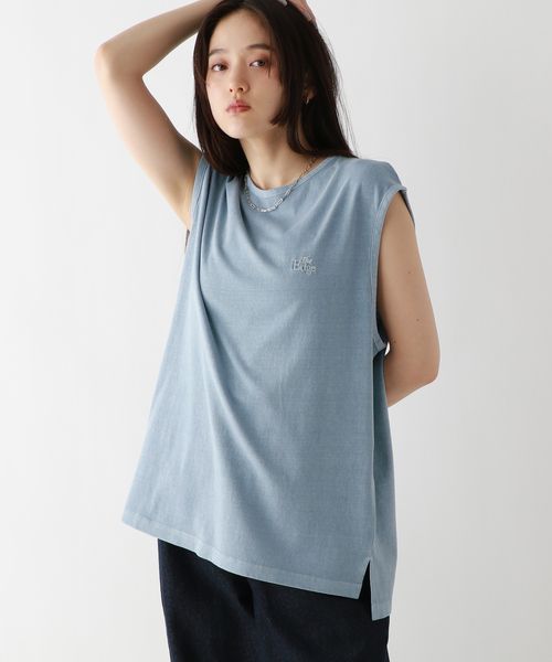 RAGEBLUE 【WOMENS】ロゴ刺繍ピグメントルーズノースリーブTシャツ ライトブルー FREE ウィメンズインナー レイジブルー 572308 and ST アンドエスティ(旧ドットエスティ) RAGEBLUE 【WOMENS】ロゴ刺繍ピグメントルーズノースリーブTシャツ ライトブルー FREE ウィメンズインナー レイジブルー 572308 and ST アンドエスティ(旧ドットエスティ)