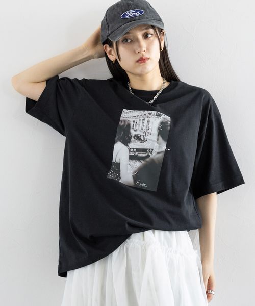 RAGEBLUE 【WOMENS】モノクログラフィックプリントTシャツ ブラック FREE ウィメンズインナー レイジブルー 572310 and ST アンドエスティ(旧ドットエスティ) RAGEBLUE 【WOMENS】モノクログラフィックプリントTシャツ ブラック FREE ウィメンズインナー レイジブルー 572310 and ST アンドエスティ(旧ドットエスティ)
