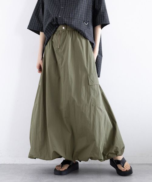 RAGEBLUE 【WOMENS】ミリタリーカーゴバルーンスカート グリーン FREE ウィメンズボトムス レイジブルー 572342 and ST アンドエスティ(旧ドットエスティ) RAGEBLUE 【WOMENS】ミリタリーカーゴバルーンスカート グリーン FREE ウィメンズボトムス レイジブルー 572342 and ST アンドエスティ(旧ドットエスティ)