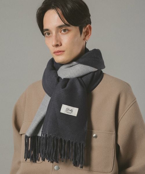 RAGEBLUE 【ウォッシャブル】リバーシブル/カシミアタッチマフラー チャコールグレー FREE メンズグッズ レイジブルー 574881 and ST アンドエスティ(旧ドットエスティ) RAGEBLUE 【ウォッシャブル】リバーシブル/カシミアタッチマフラー チャコールグレー FREE メンズグッズ レイジブルー 574881 and ST アンドエスティ(旧ドットエスティ)