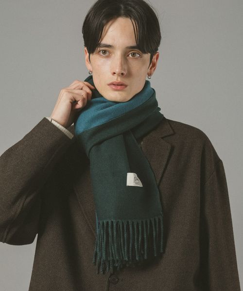 RAGEBLUE 【ウォッシャブル】リバーシブル/カシミアタッチマフラー カーキ FREE メンズグッズ レイジブルー 574881 and ST アンドエスティ(旧ドットエスティ) RAGEBLUE 【ウォッシャブル】リバーシブル/カシミアタッチマフラー カーキ FREE メンズグッズ レイジブルー 574881 and ST アンドエスティ(旧ドットエスティ)