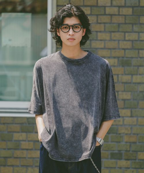 RAGEBLUE ドルマンスリーブ/ピグメント加工Tシャツ シルバー M メンズインナー レイジブルー 575254 and ST アンドエスティ(旧ドットエスティ) RAGEBLUE ドルマンスリーブ/ピグメント加工Tシャツ シルバー M メンズインナー レイジブルー 575254 and ST アンドエスティ(旧ドットエスティ)