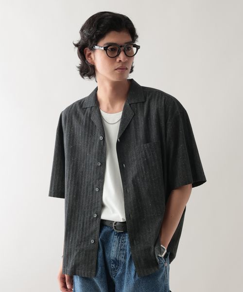 RAGEBLUE オープンカラー/ダマスク柄シャツ シルバー M メンズインナー レイジブルー 576026 and ST アンドエスティ(旧ドットエスティ) RAGEBLUE オープンカラー/ダマスク柄シャツ シルバー M メンズインナー レイジブルー 576026 and ST アンドエスティ(旧ドットエスティ)