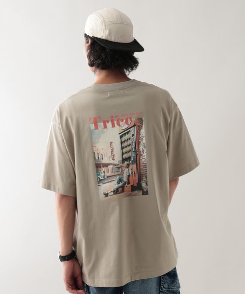 RAGEBLUE レトロフォトプリントTシャツ ライトベージュ L メンズインナー レイジブルー 576029 and ST アンドエスティ(旧ドットエスティ) RAGEBLUE レトロフォトプリントTシャツ ライトベージュ L メンズインナー レイジブルー 576029 and ST アンドエスティ(旧ドットエスティ)