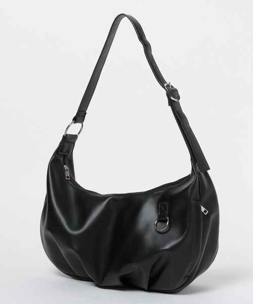 RAGEBLUE シンセティックレザーコンビ/タックラウンドショルダーバッグ シルバー FREE メンズグッズ レイジブルー 577095 and ST アンドエスティ(旧ドットエスティ) RAGEBLUE シンセティックレザーコンビ/タックラウンドショルダーバッグ シルバー FREE メンズグッズ レイジブルー 577095 and ST アンドエスティ(旧ドットエスティ)