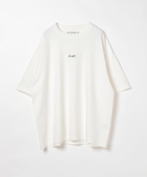 RAGEBLUE <吸水速乾/汗染み防止>スムースタッチ/ワンポイント刺繍Tシャツ ホワイト L メンズインナー レイジブルー 578269 and ST アンドエスティ(旧ドットエスティ) RAGEBLUE <吸水速乾/汗染み防止>スムースタッチ/ワンポイント刺繍Tシャツ ホワイト L メンズインナー レイジブルー 578269 and ST アンドエスティ(旧ドットエスティ)