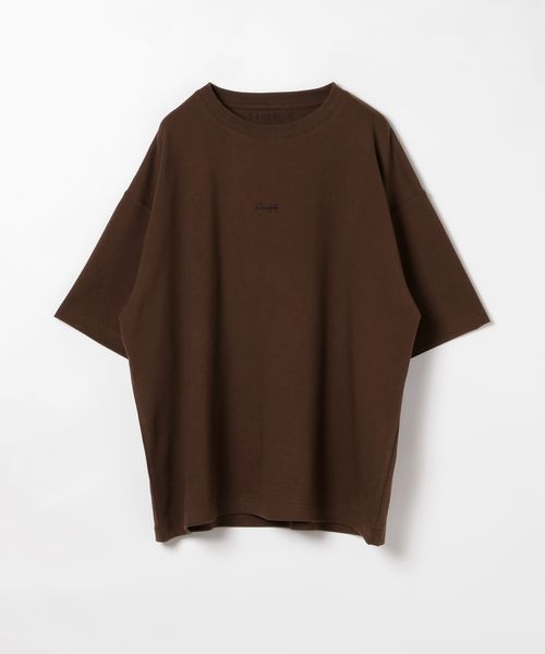 RAGEBLUE <吸水速乾/汗染み防止>スムースタッチ/ワンポイント刺繍Tシャツ ブラウン S メンズインナー レイジブルー 578269 and ST アンドエスティ(旧ドットエスティ) RAGEBLUE <吸水速乾/汗染み防止>スムースタッチ/ワンポイント刺繍Tシャツ ブラウン S メンズインナー レイジブルー 578269 and ST アンドエスティ(旧ドットエスティ)