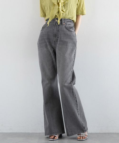 RAGEBLUE 【WOMENS】デニムフレアデザインパンツ グレー M ウィメンズボトムス レイジブルー 579526 and ST アンドエスティ(旧ドットエスティ) RAGEBLUE 【WOMENS】デニムフレアデザインパンツ グレー M ウィメンズボトムス レイジブルー 579526 and ST アンドエスティ(旧ドットエスティ)