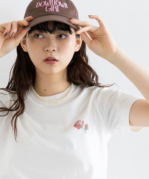 RAGEBLUE 【WOMENS】ピクセルフラワープリントTシャツ ホワイト FREE ウィメンズインナー レイジブルー 579548 and ST アンドエスティ(旧ドットエスティ) RAGEBLUE 【WOMENS】ピクセルフラワープリントTシャツ ホワイト FREE ウィメンズインナー レイジブルー 579548 and ST アンドエスティ(旧ドットエスティ)