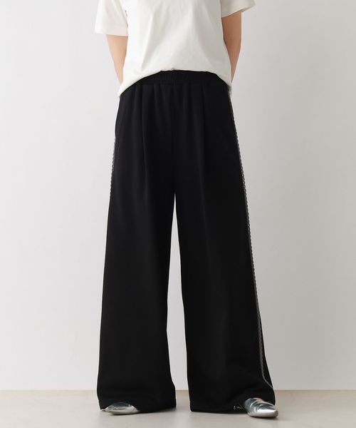 RAGEBLUE 【WOMENS】サイドミニレース/イージースウェットパンツ ブラック FREE ウィメンズボトムス レイジブルー 579585 and ST アンドエスティ(旧ドットエスティ) RAGEBLUE 【WOMENS】サイドミニレース/イージースウェットパンツ ブラック FREE ウィメンズボトムス レイジブルー 579585 and ST アンドエスティ(旧ドットエスティ)