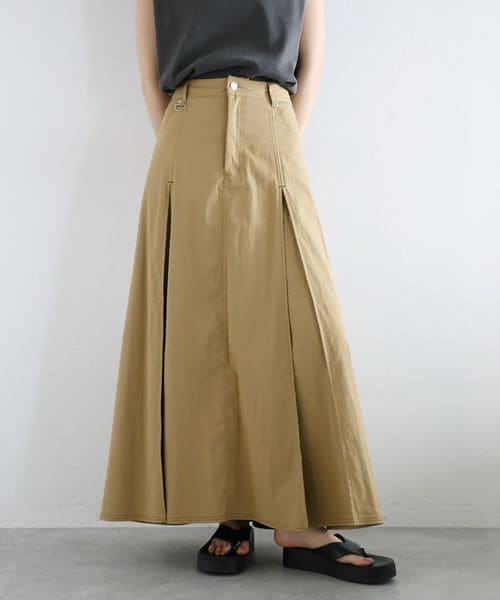RAGEBLUE 【WOMENS】ボックスプリーツチノスカート ベージュ FREE ウィメンズボトムス レイジブルー 579834 and ST アンドエスティ(旧ドットエスティ) RAGEBLUE 【WOMENS】ボックスプリーツチノスカート ベージュ FREE ウィメンズボトムス レイジブルー 579834 and ST アンドエスティ(旧ドットエスティ)