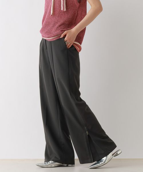 RAGEBLUE 【WOMENS】TRサイドZIPストレートスラックス シルバー FREE ウィメンズボトムス レイジブルー 579843 and ST アンドエスティ(旧ドットエスティ) RAGEBLUE 【WOMENS】TRサイドZIPストレートスラックス シルバー FREE ウィメンズボトムス レイジブルー 579843 and ST アンドエスティ(旧ドットエスティ)