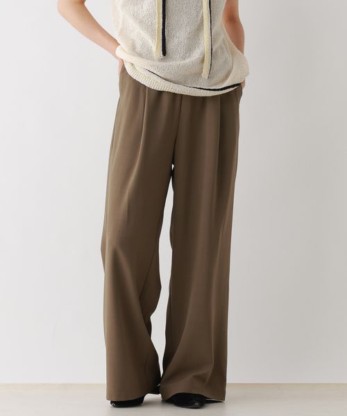 RAGEBLUE 【WOMENS】サマーイージーワイドストレートスラックス/セットアップ対応 ブラウン FREE ウィメンズボトムス レイジブルー 582568 and ST アンドエスティ(旧ドットエスティ) RAGEBLUE 【WOMENS】サマーイージーワイドストレートスラックス/セットアップ対応 ブラウン FREE ウィメンズボトムス レイジブルー 582568 and ST アンドエスティ(旧ドットエスティ)