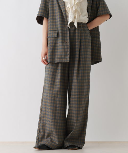RAGEBLUE 【WOMENS】サマーイージーワイドストレートスラックス/セットアップ対応 イエロー FREE ウィメンズボトムス レイジブルー 582568 and ST アンドエスティ(旧ドットエスティ) RAGEBLUE 【WOMENS】サマーイージーワイドストレートスラックス/セットアップ対応 イエロー FREE ウィメンズボトムス レイジブルー 582568 and ST アンドエスティ(旧ドットエスティ)