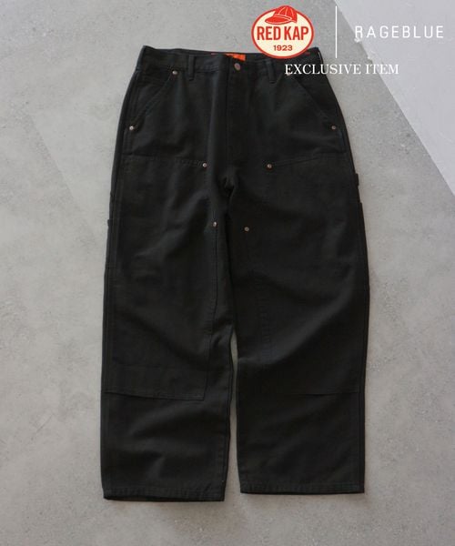 RAGEBLUE 【RED KAP】別注/ダブルニーペインターパンツ ブラック L メンズボトムス レイジブルー 583506 and ST アンドエスティ(旧ドットエスティ) RAGEBLUE 【RED KAP】別注/ダブルニーペインターパンツ ブラック L メンズボトムス レイジブルー 583506 and ST アンドエスティ(旧ドットエスティ)