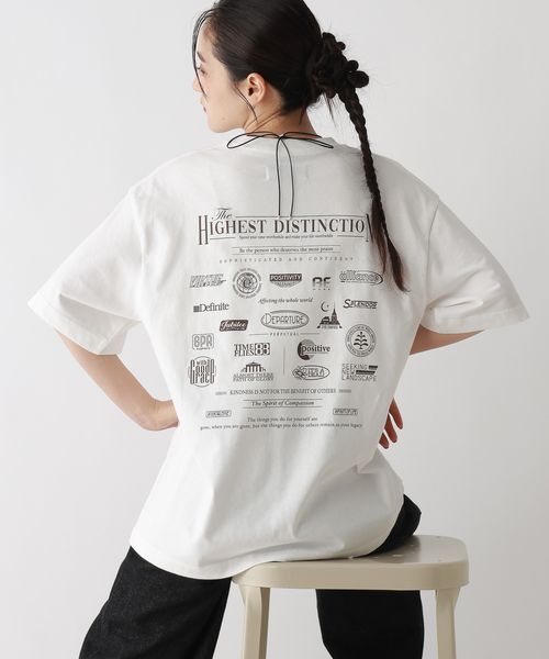 RAGEBLUE 【WOMENS】メニーロゴプリントルーズTシャツ ホワイト FREE ウィメンズインナー レイジブルー 583532 and ST アンドエスティ(旧ドットエスティ) RAGEBLUE 【WOMENS】メニーロゴプリントルーズTシャツ ホワイト FREE ウィメンズインナー レイジブルー 583532 and ST アンドエスティ(旧ドットエスティ)