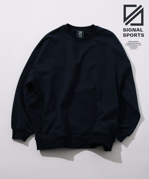 RAGEBLUE 【SIGNAL SPORTS】heavy weight sweat crew ネイビー L メンズインナー レイジブルー 588487 and ST アンドエスティ(旧ドットエスティ) RAGEBLUE 【SIGNAL SPORTS】heavy weight sweat crew ネイビー L メンズインナー レイジブルー 588487 and ST アンドエスティ(旧ドットエスティ)