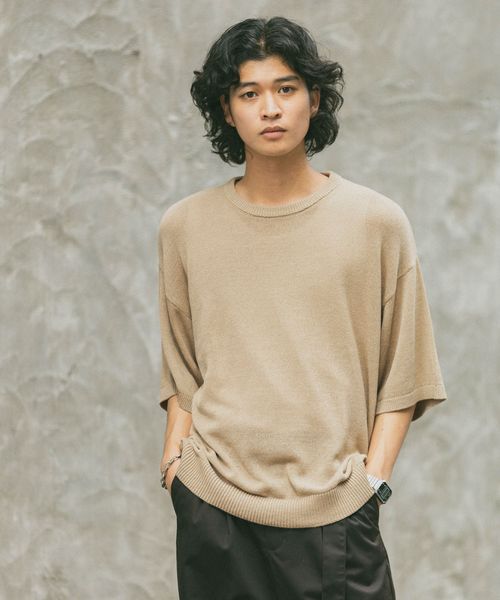 RAGEBLUE サマーニットクルーネックTシャツ ライトベージュ L メンズインナー レイジブルー 588654 and ST アンドエスティ(旧ドットエスティ) RAGEBLUE サマーニットクルーネックTシャツ ライトベージュ L メンズインナー レイジブルー 588654 and ST アンドエスティ(旧ドットエスティ)