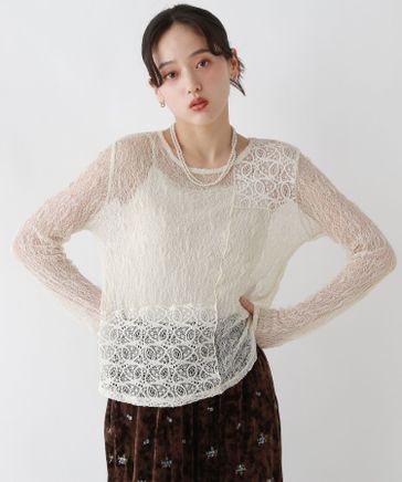 日本製 MARIHA 総レース Aライン マリハ 総レース トップス Resort Dress トップス