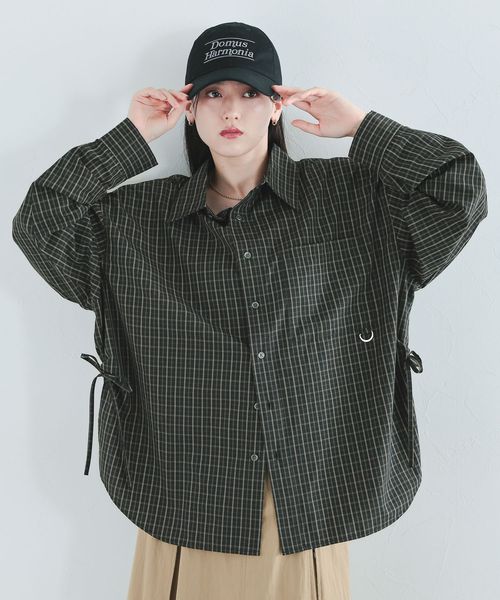 RAGEBLUE 【WOMENS】サイドリボン/デザインルーズシャツ ブラック FREE ウィメンズインナー レイジブルー 590615 and ST アンドエスティ(旧ドットエスティ) RAGEBLUE 【WOMENS】サイドリボン/デザインルーズシャツ ブラック FREE ウィメンズインナー レイジブルー 590615 and ST アンドエスティ(旧ドットエスティ)