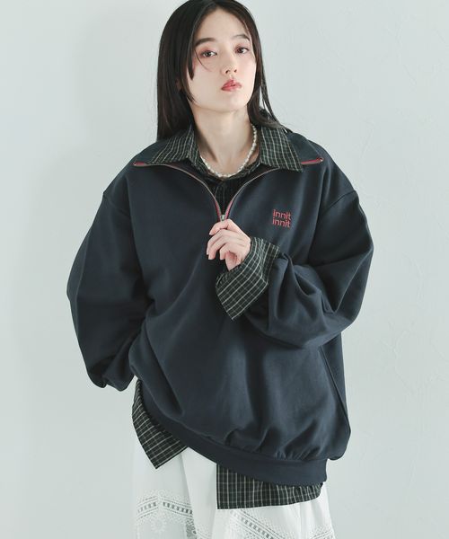 RAGEBLUE 【WOMENS】ワンポイント刺繍ハーフジッププルオーバー ネイビー FREE ウィメンズインナー レイジブルー 590623 and ST アンドエスティ(旧ドットエスティ) RAGEBLUE 【WOMENS】ワンポイント刺繍ハーフジッププルオーバー ネイビー FREE ウィメンズインナー レイジブルー 590623 and ST アンドエスティ(旧ドットエスティ)
