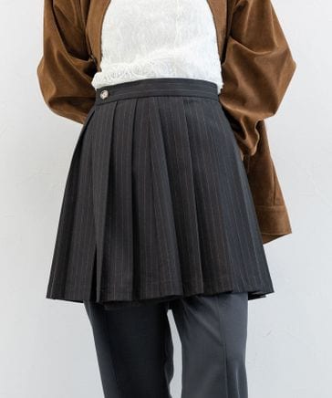 LGB ルグランブルー プリーツミニスカート レディース1 WOMENS】ストライプ/レイヤードプリーツミニスカート | [公式]レイジ