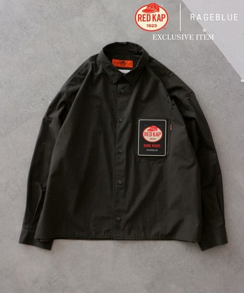 RAGEBLUE 【RED KAP】別注/クロップドシャツ ブラック M メンズインナー レイジブルー 591505 and ST アンドエスティ(旧ドットエスティ) RAGEBLUE 【RED KAP】別注/クロップドシャツ ブラック M メンズインナー レイジブルー 591505 and ST アンドエスティ(旧ドットエスティ)