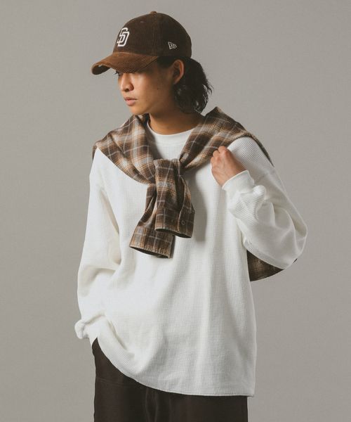 RAGEBLUE 配色ステッチ/ワッフルロンT ホワイト FREE メンズインナー レイジブルー 591512 and ST アンドエスティ(旧ドットエスティ) RAGEBLUE 配色ステッチ/ワッフルロンT ホワイト FREE メンズインナー レイジブルー 591512 and ST アンドエスティ(旧ドットエスティ)