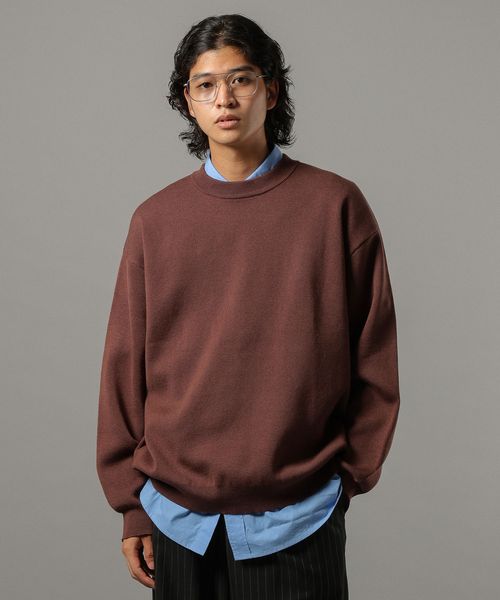 RAGEBLUE ジャガード編みハイゲージニット ブラウン M メンズインナー レイジブルー 595971 and ST アンドエスティ(旧ドットエスティ) RAGEBLUE ジャガード編みハイゲージニット ブラウン M メンズインナー レイジブルー 595971 and ST アンドエスティ(旧ドットエスティ)