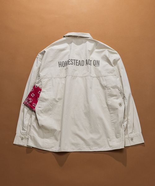 RAGEBLUE 【REmastered】リメイクライク/デザインシャツ オフホワイト M 福袋他 レイジブルー 599892 and ST アンドエスティ（旧ドットエスティ）