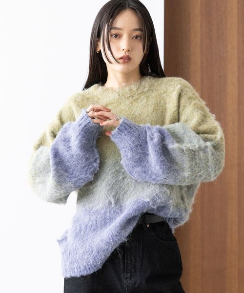 RAGEBLUE <追加予約>【WOMENS】グラデーションシャギーニット イエロー FREE ウィメンズインナー レイジブルー 601175 and ST アンドエスティ(旧ドットエスティ) RAGEBLUE <追加予約>【WOMENS】グラデーションシャギーニット イエロー FREE ウィメンズインナー レイジブルー 601175 and ST アンドエスティ(旧ドットエスティ)