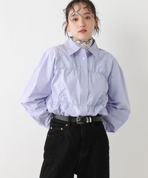 RAGEBLUE 【WOMENS】シャーリングカラーシャツ その他2 FREE ウィメンズインナー レイジブルー 601187 and ST アンドエスティ（旧ドットエスティ）