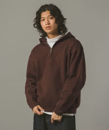 ダブルフェイス/ハーフジップニットパーカー | [公式]レイジブルー