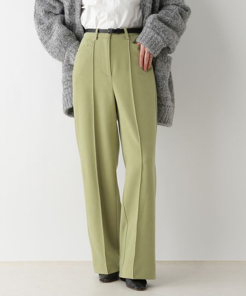 RAGEBLUE 【WOMENS】細コールストレートスラックス/セットアップ対応 グリーン FREE ウィメンズボトムス レイジブルー 605735 and ST アンドエスティ（旧ドットエスティ）