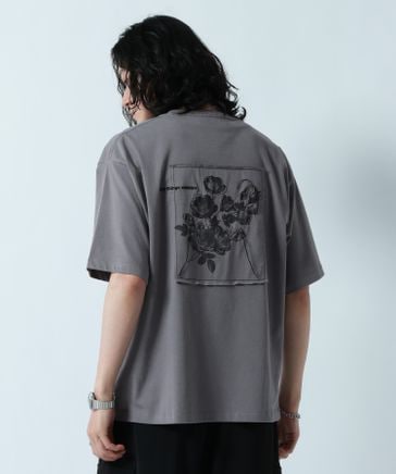 接触冷感/吸水速乾 ＞フラワー刺繍プリントTシャツ | [公式]レイジ