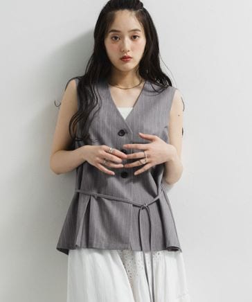 WOMENS】TRストライプペプラムベスト | [公式]レイジブルー（RAGEBLUE