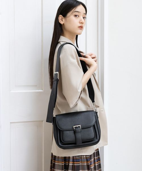 RAGEBLUE 【WOMENS】シンセティックレザー/ショルダーバック ブラック ウィメンズグッズ レイジブルー 967039 and ST アンドエスティ(旧ドットエスティ) RAGEBLUE 【WOMENS】シンセティックレザー/ショルダーバック ブラック ウィメンズグッズ レイジブルー 967039 and ST アンドエスティ(旧ドットエスティ)