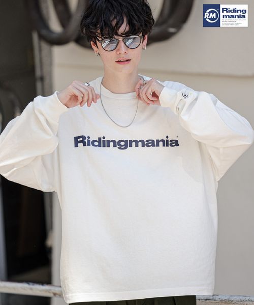 Ridingmania/ライディングマニアブランドロゴプリントTシャツ