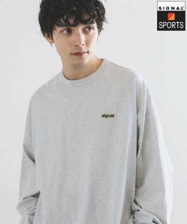 【2024】お歳暮・冬ギフト SIGNAL SPORTS】16/1ワンポイント刺繍/オーバーサイズTシャツ トップス