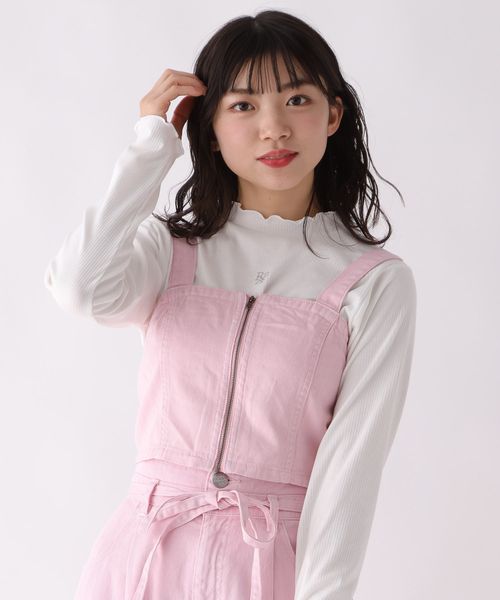 repipi armario フロントZIPデニムビスチェ ピンク M ウィメンズインナー レピピアルマリオ 100791 and ST アンドエスティ(旧ドットエスティ) repipi armario フロントZIPデニムビスチェ ピンク M ウィメンズインナー レピピアルマリオ 100791 and ST アンドエスティ(旧ドットエスティ)