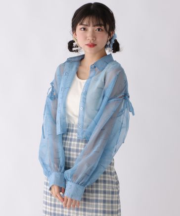【シナモロール】ソウガラシアーシャツ Ｓ(140～150cm）