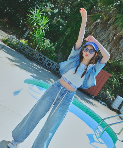 THROW by SLY | 【THROW】SLANT BUTTON HG RIB トップス (ニット