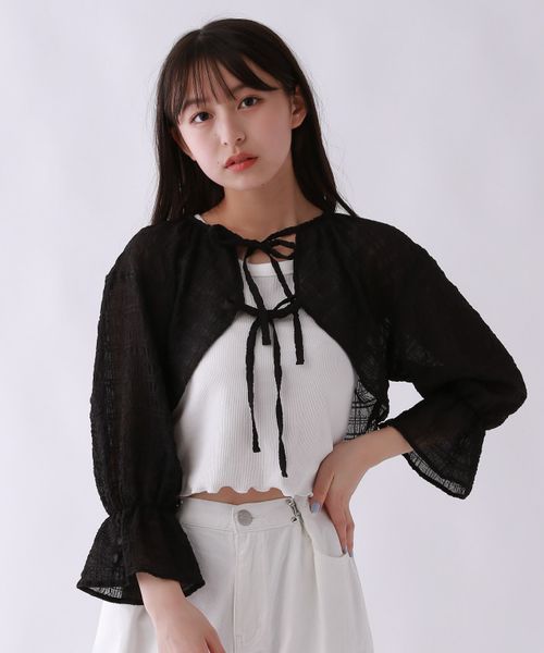 repipi armario ☆セットアイテム☆ボレロカーデ×タンクトップ ブラック M ウィメンズインナー レピピアルマリオ 109023 and ST アンドエスティ(旧ドットエスティ) repipi armario ☆セットアイテム☆ボレロカーデ×タンクトップ ブラック M ウィメンズインナー レピピアルマリオ 109023 and ST アンドエスティ(旧ドットエスティ)