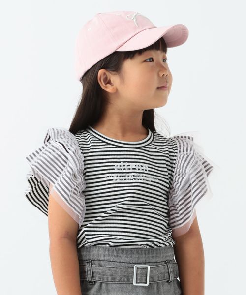 repipi armario 【10C REPIPI】チュールフリルTシャツ シルバー キッズ レピピアルマリオ 131495 and ST アンドエスティ(旧ドットエスティ) repipi armario 【10C REPIPI】チュールフリルTシャツ シルバー キッズ レピピアルマリオ 131495 and ST アンドエスティ(旧ドットエスティ)