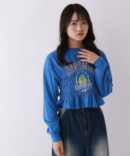 repipi armario シャーリングショートトップス ブルー S ウィメンズインナー レピピアルマリオ 147446 and ST アンドエスティ(旧ドットエスティ) repipi armario シャーリングショートトップス ブルー S ウィメンズインナー レピピアルマリオ 147446 and ST アンドエスティ(旧ドットエスティ)