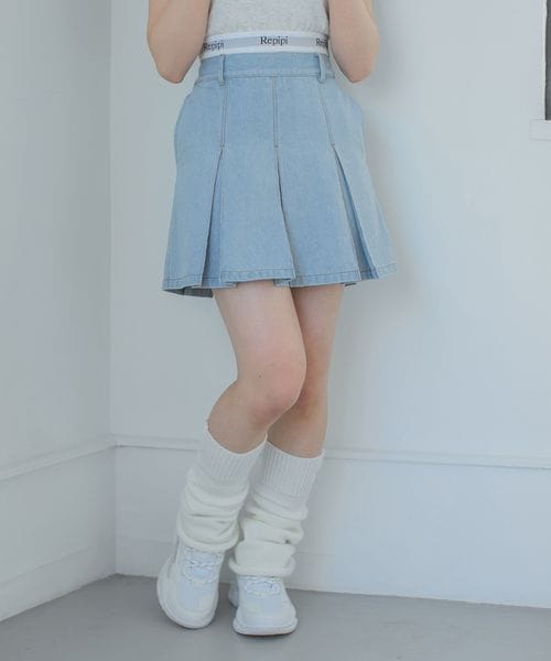 レピピ 青 スカート 150〜160cm Mサイズ - スカート