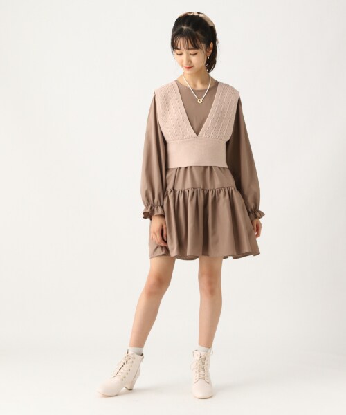 セットアイテム ビスチェ ティアードワンピース 公式 レピピアルマリオ Repipi Armario 通販