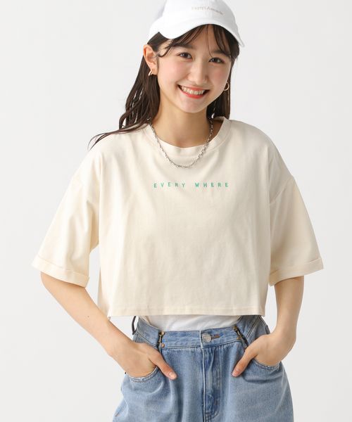 ☆セットアイテム☆ショートタケTシャツ＆リブタンク S(140～150cm)